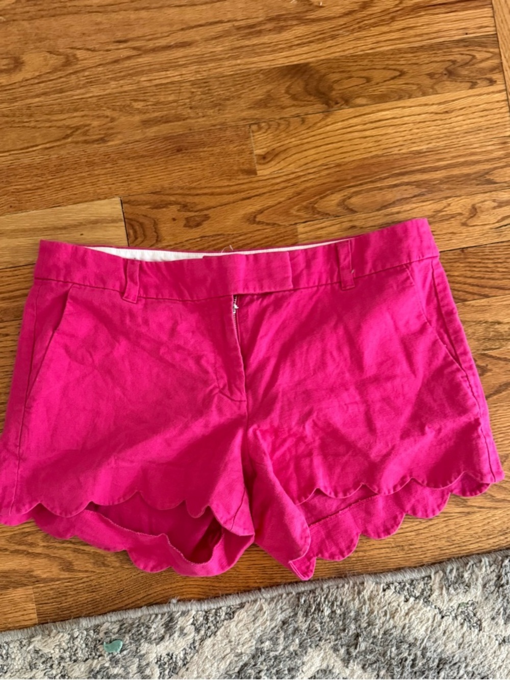 J. Crew Women’s Scallop Hem Pink Women's Shorts size: 8